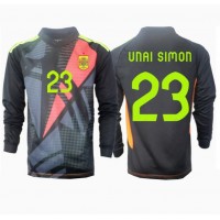Maglia Calcio Spagna Unai Simon #23 Portiere Seconda Divisa Europei 2024 Manica Lunga